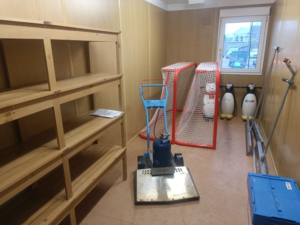 Seasonal ice rink equipment prepared for the Gargždai project