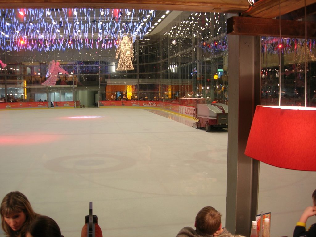 Indoor ice surface at Klaipeda Akropolis